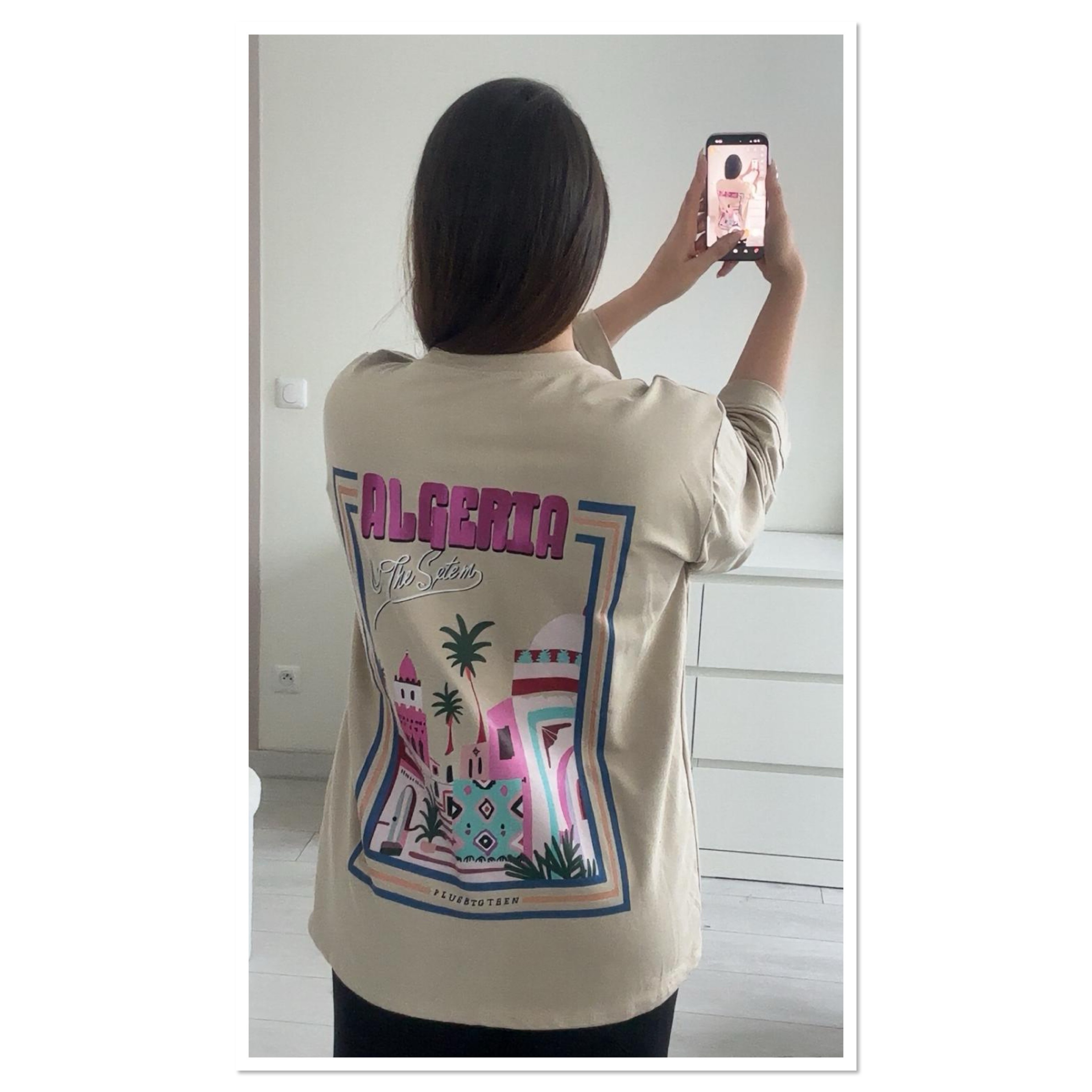 T-SHIRT ALGÉRIE - TERRE CENDRÉE