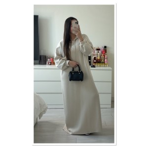 ABAYA NARGISSE - BLANC CRÈME